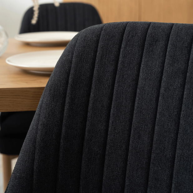 Jedálenská stolička Trasladal (čierna) 