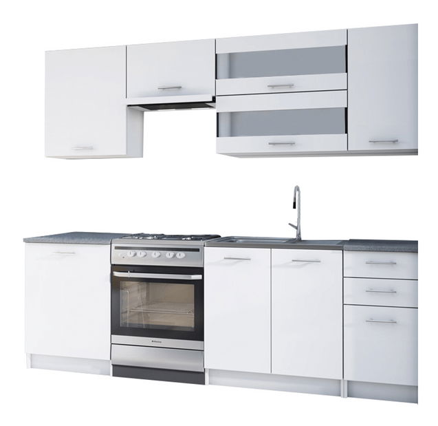 Konyha Flor 240 cm (fehér) *kiárusítás