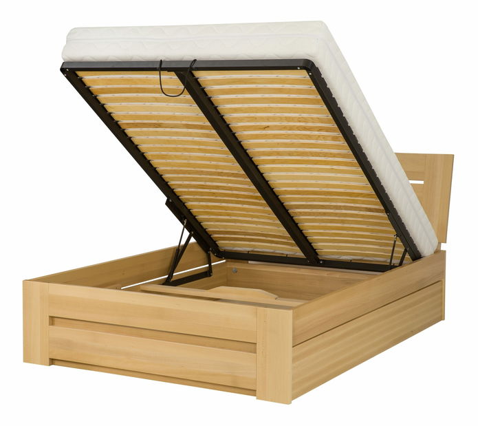 Franciaágy 200 cm LK 192 BOX (ágyráccsal és tárolóhellyel)