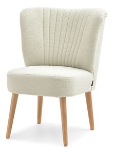 Relaxačné kreslo Dintieno (krémová + dub)