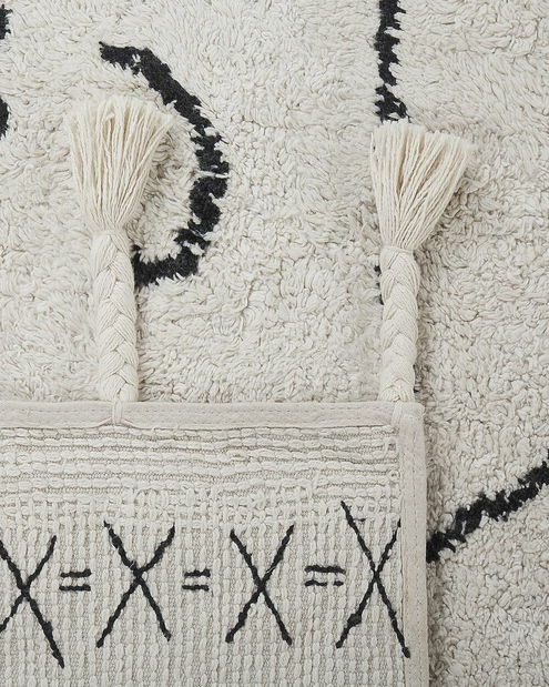 Detský koberec 100 x 160 cm Kumba (čiernobiela)