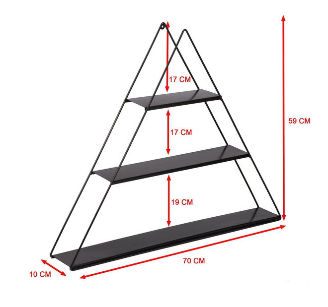 Polica Dokolo (crna)