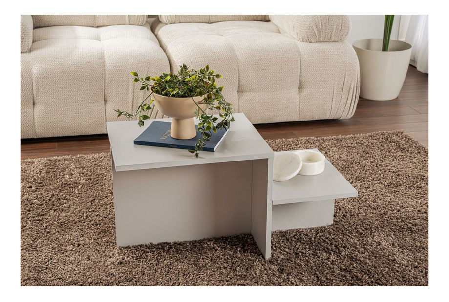 Dohányzóasztal Hermanetta (szürke)