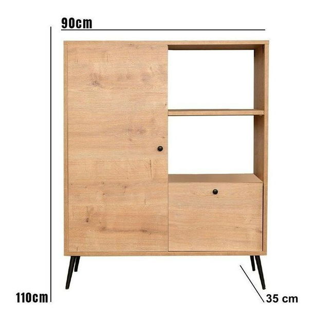 Dulap Rory (Stejar + Negru)