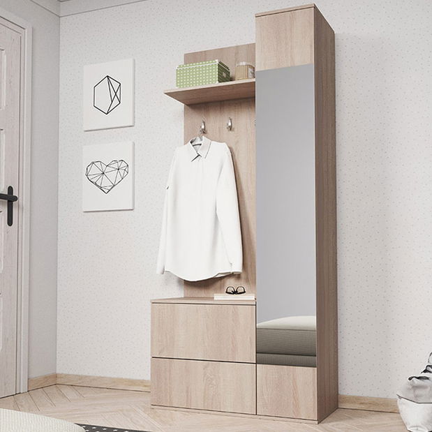 Garnitura za predsoblje Gadiel (hrast sonoma) 