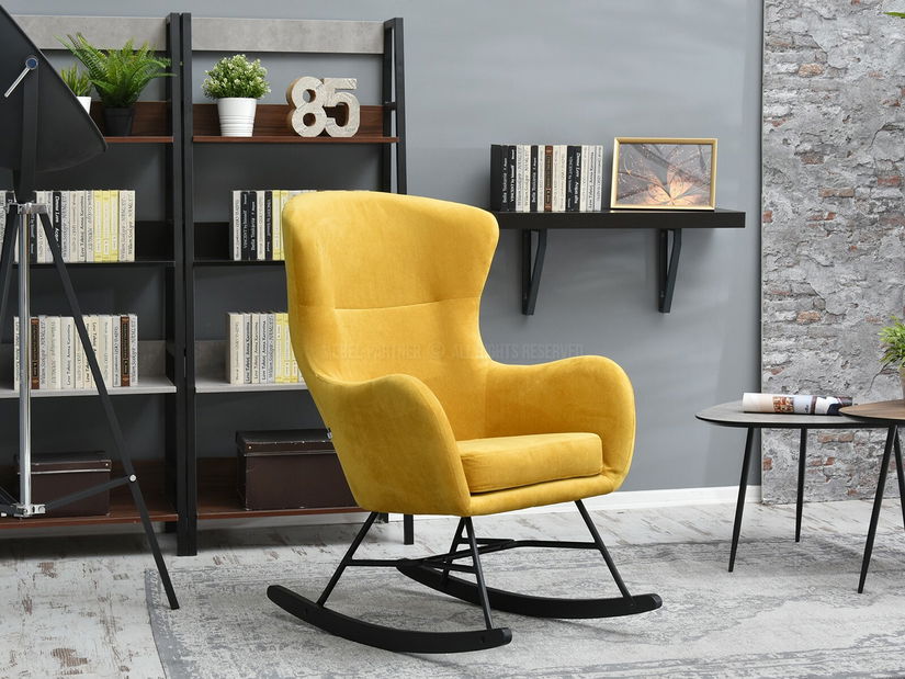 Fotelja Nesia (žuta + crna)