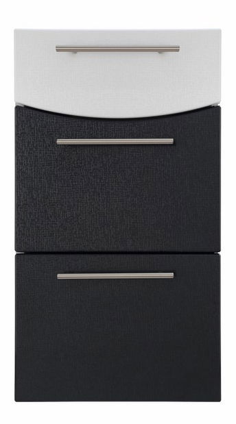 Kuchyňa Smile 240 cm (čierna + biela) Casa-016