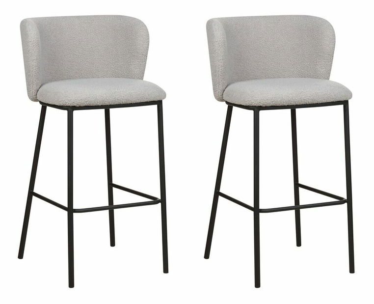 Set 2buc scaune bar Minik (gri boucle)
