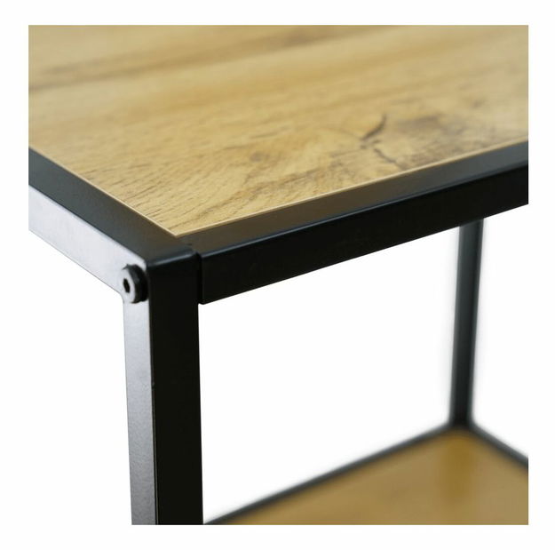 Regál BILITE (fekete + tölgy)