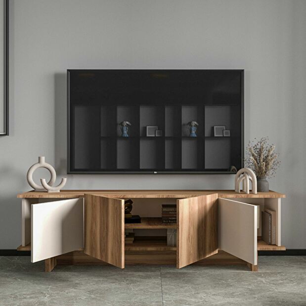 TV stolík/skrinka Didus (orech béžový)