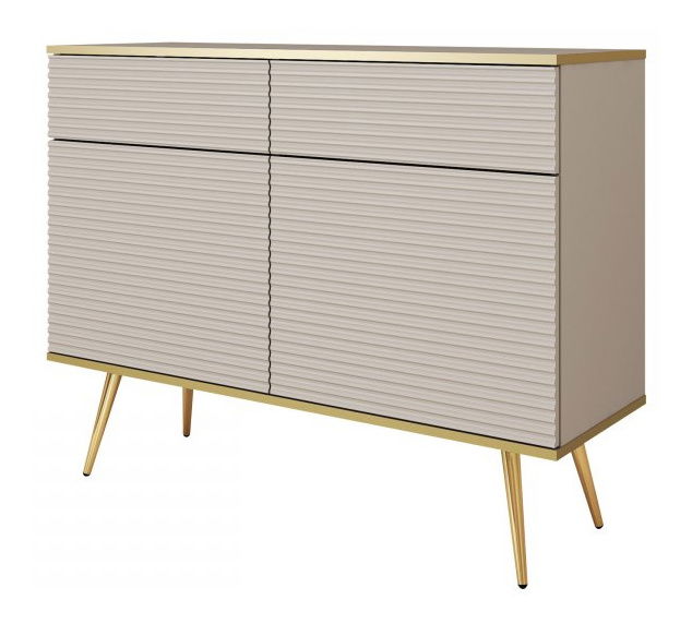 Komoda Onasewo KSZ17 (bež + zlatna)