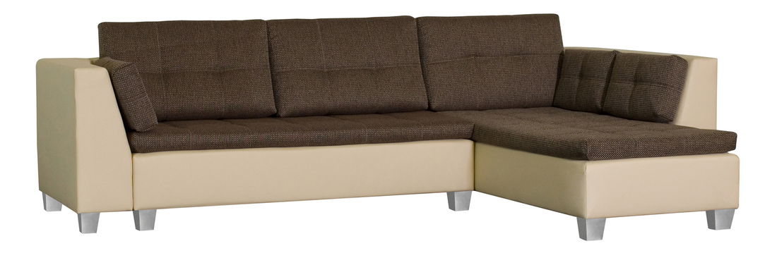 Rohová sedačka BRW FENIX hnedo-béžová (L)