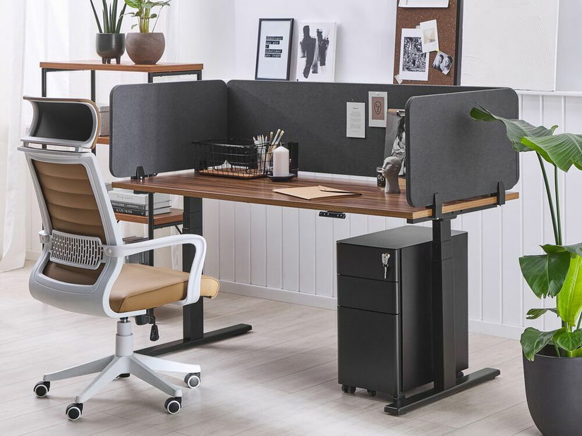 Separator masă de lucru 70x40 cm Whitley (gri închis)