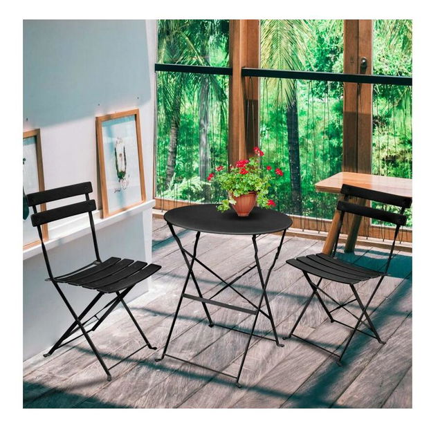 Balkon készlet Orosi (fekete)