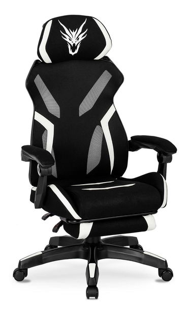 Gaming fotelja Mananera (crna + bijela) 