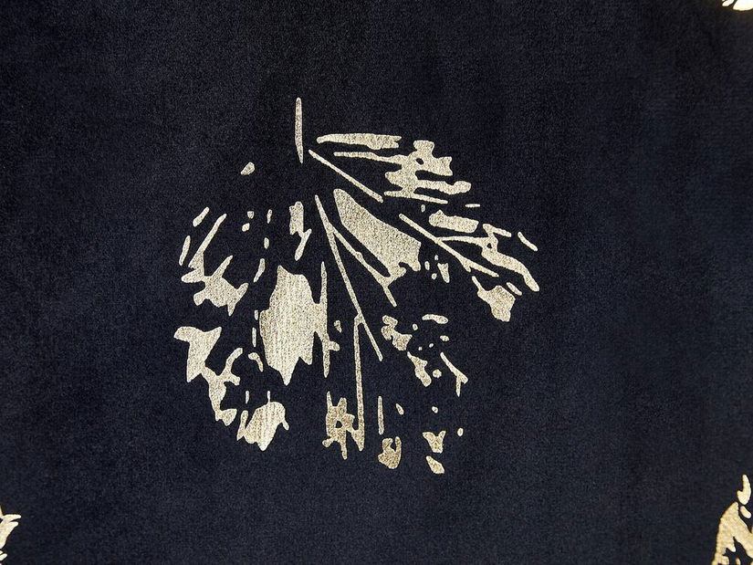 Sada 2 ozdobných vankúšov 45 x 45 cm Gold (čierna)