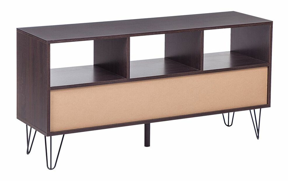 Tv Asztal/Szekrény FOSTE (MDF) (sötét fa)