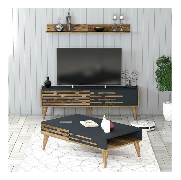 Set za dnevni boravak Valencia (orah + antracit)