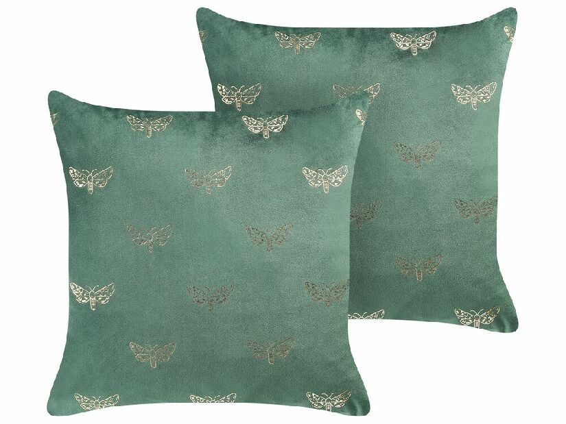 Set 2 buc perne decorative 45 x 45 cm Yuzza (verde)