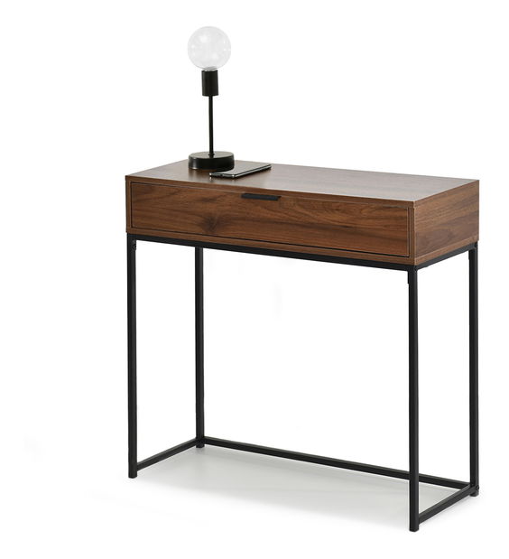 Konzolni stolić Norma M (orah + crna)