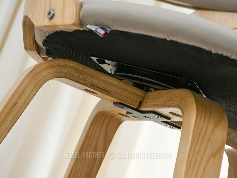 Scaun sufragerie Bagdad (bej + stejar)