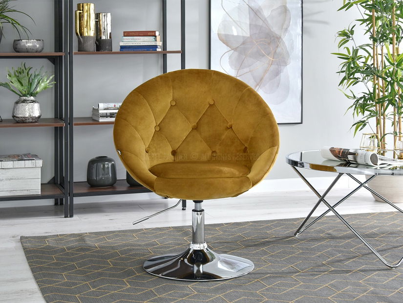 Fotel Lush 3 (arany + arany)