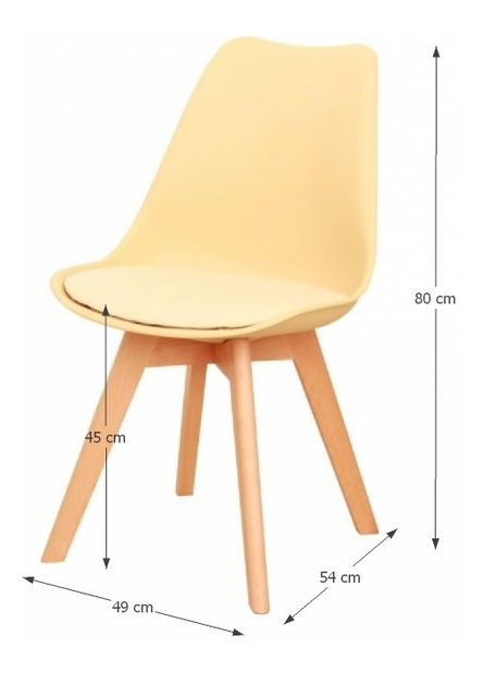 Jedálenská stolička Bali new (cappucino)