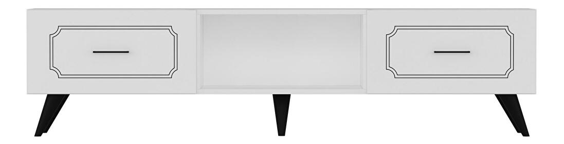 TV stolík/skrinka Miveti (biela) 