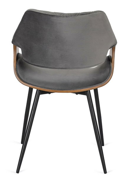 Blagovaonska stolica Despejadas (siva + orah) 