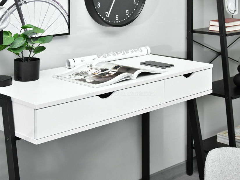 Masă PC Land (alb + negru)