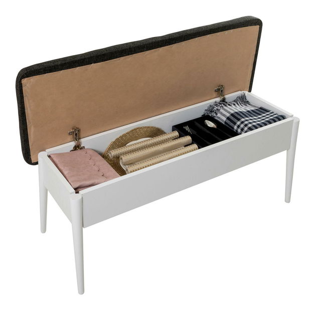 Bancă Vlasta 5 (alb + antracit) 