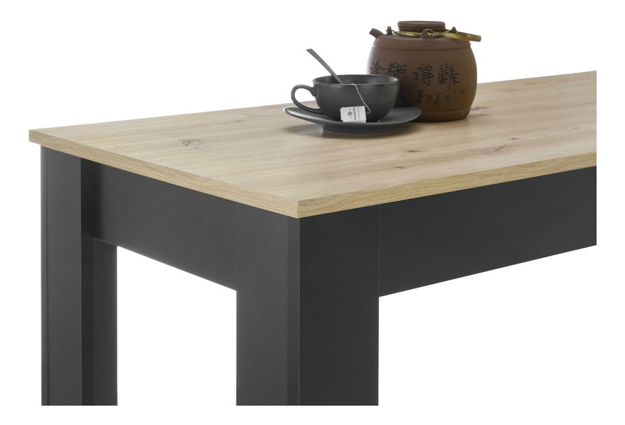 Barski stol Matioso 2 (hrast artisan + crna)