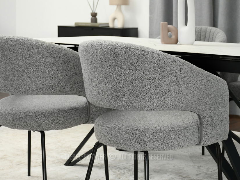 Scaun Kim (gri + negru)