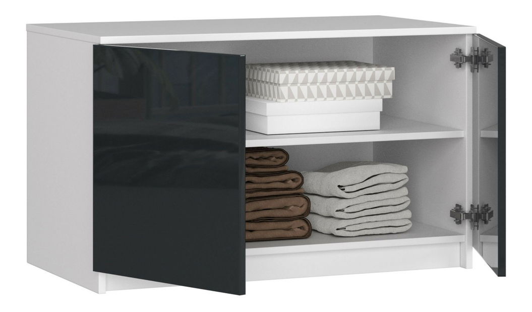 Suprastructură pentru dulap Sashka (grafit lucios)