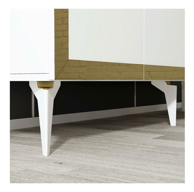 Skrinka Muvuta 1 (biela + zlatá) 