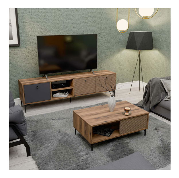 Set za dnevni boravak Settle 1 (orah + antracit)