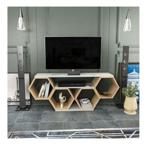 Masă TV/Dulap Balter (Alb + Stejar sonoma) 