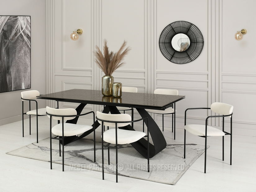 Scaun Magnus (crem + negru)