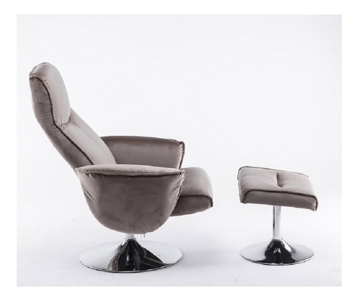 Relaxačné kreslo Lonato (hnedosivá) *výpredaj
