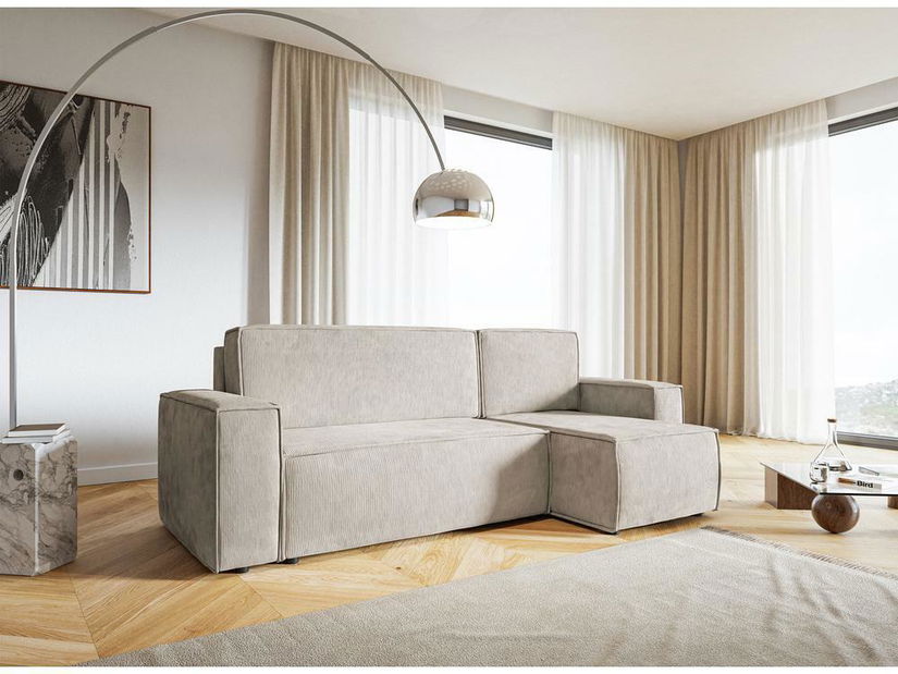 Colțar Copenhagen L (caramel + negru)