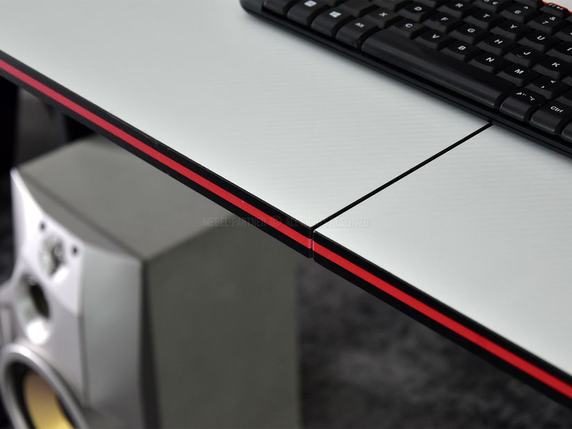 PC stolík Matts 160 (biela + čierna)