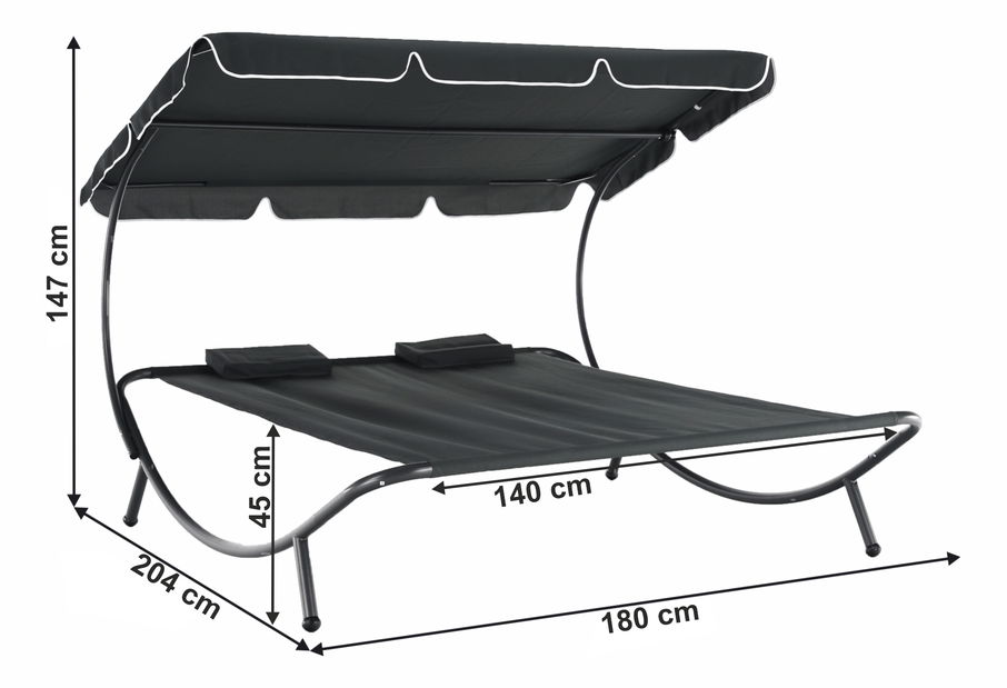 Záhradná posteľ Megara