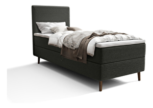 Egyszemélyes ágy 90 cm Napoli Comfort (sötétzöld) (ágyráccsal és tárolóhely nélkül)
