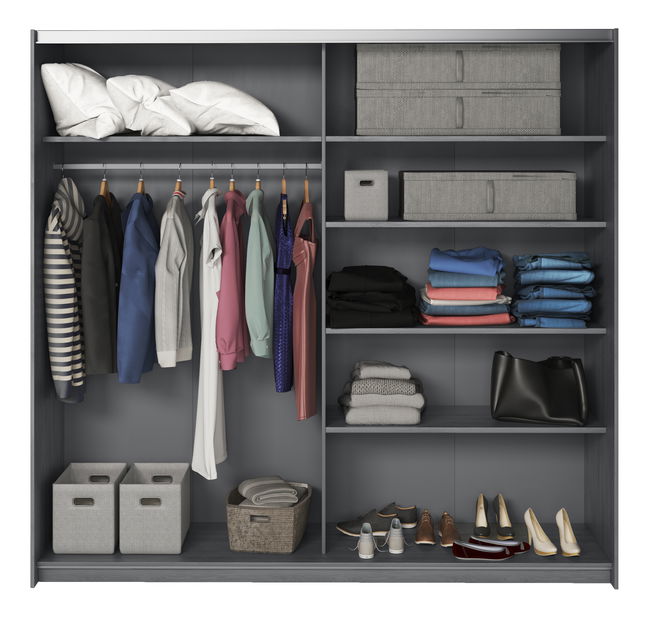 Ormar za garderobu Afrodita Typ 68 (karbonski hrast)