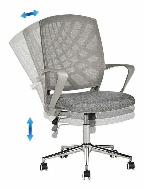 Scaun de birou Bronia (gri)