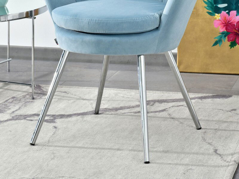 Kreslo Lasair (modrá + zlatá)