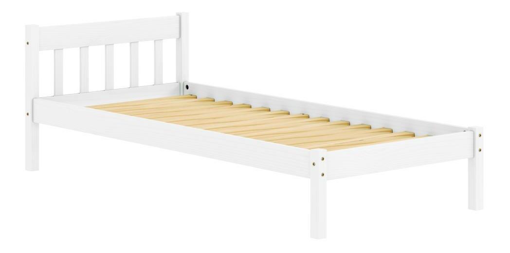 Egyszemélyes ágy 90x200 cm Malil (fehér)