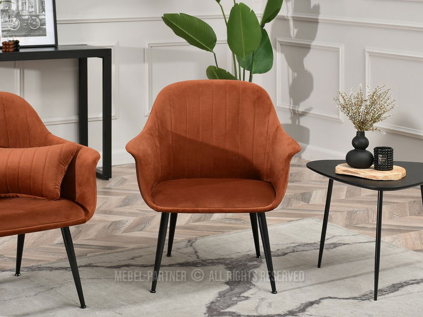 Fotel Osmol F (réz + arany)