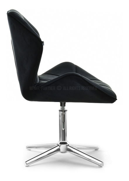 Fotoliu Velma S (negru + crom)