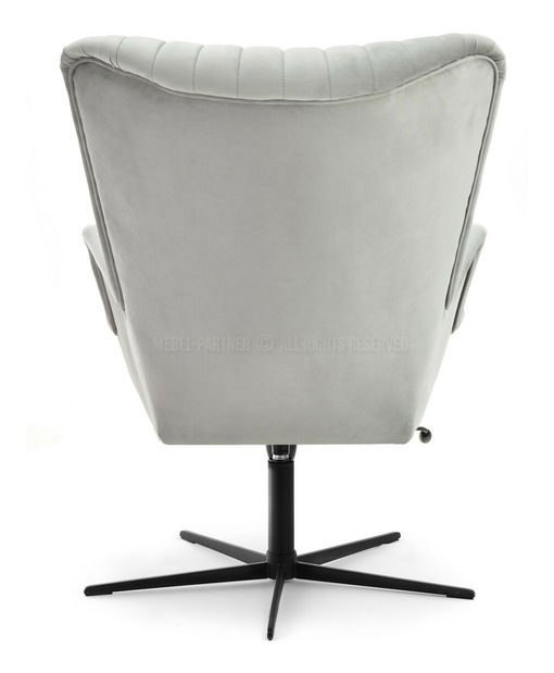 Fotoliu relax Elesenta (gri deschis + negru)